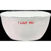 Anna + Nina I Love You Bowl - White - 50 CL
