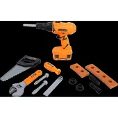 Junior home Tool Set With Drill - Multi/patterned - ONE SIZE