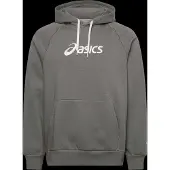Asics Logo Fleece Pullover Hoodie - Khaki green - S