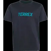 Adidas K Mt Logo Tee - Navy - 164
