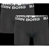 Björn Borg Cotton Stretch Boxer 2P - Black - 122-128