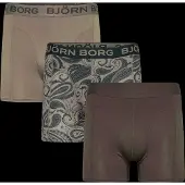 Björn Borg Bamboo Cotton Blend Boxer 3P - Khaki green - XL