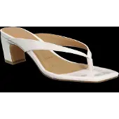 Bianco Biaspice Toe Post Faux Leather - Cream - 41