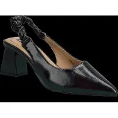Bianco Biamaralyn Scrunchie Slingback Faux Leather - Black - 36