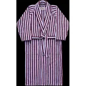 Bongusta Naram Bathrobe - Wine & Lavender Blue - Purple - L/XL