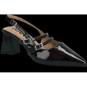 Bianco Biamaralyn Mary Jane Slingback Faux Leather - Black - 36