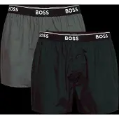 BOSS 2P Boxer Shorts Ew - Black - S