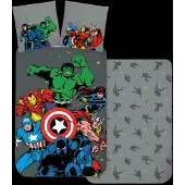 Jerry Fabrics Bed Linen Avengers 4609 - 140X200, 70X90 Cm - Grey - 140X200.70X90CM