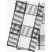 By Mogensen Dug Large Checks - Grey - 140X320CM