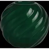 Cooee Design Twist Ball Vase 20 Cm Forest Green - Green - H:18CM