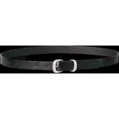 Calvin Klein 2Piece Logo Buckle 25Mm Glossy - Black - 75