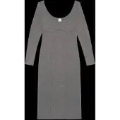 Calvin Klein Half Milano Ls Midi Dress - Grey - XL