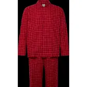 Calvin Klein Ls Button Down Pant Set - Red - S