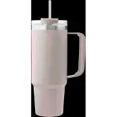 Aya & Ida Thermo Cup With Straw - Beige - 885 ML
