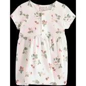 Lindex Short-Sleeved Dress - Cream - 74