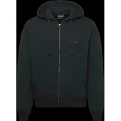 Daily Paper Boxy Zip Up Hoodie - Black - S