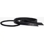 Corinne Leather Band Short Narrow Black