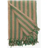 Au Maison Throw, Stripe - Green - 130X180CM