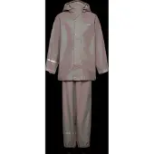 CeLaVi Basic Rainwear Set -Solid Pu - Brown - 100