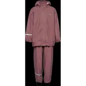CeLaVi Basic Rainwear Set -Solid Pu - Brown - 68-74