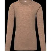 CeLaVi Blouse Ls - Solid - Brown - 90