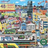 Eeboo Giant Puzzle 48 Pcs - Within The City - Multi/patterned - ONE SIZE