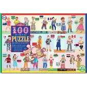 Eeboo 100 Piece Puzzle - Children Og The World - Multi/patterned - ONE SIZE