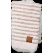 Elodie details Furry Knit Blanket - Faded Rose - Pink - ONE SIZE