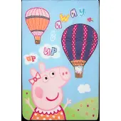 Gurli Gris Fleece Plaid Peppa Pig Pep 011 - Multi/patterned - 100X140CM