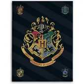 Harry Potter Fleece Plaid Hp 067 - 100X140 Cm - Multi/patterned - 100X140CM