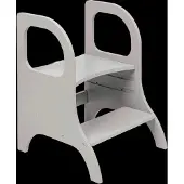 ETTE TETE Miimo Adjustable Height Step Stool - Grey - 51X 40X 40CM
