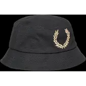 Fred perry Bold Branding Canvas Buckethat - Black - S