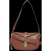 GUESS Brooke Shoulder Bag - Brown - ONE SIZE