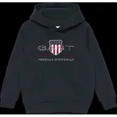 Gant Archive Shield Raglan Hoodie - Navy - 98-104