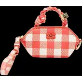 Ganni Vichy Nano Bag - Red - ONE SIZE