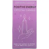 Gift Republic Crystal Candle - Positivity - Purple - 16X8X8CM