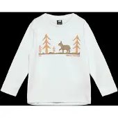 Helly Hansen K Hh Tech Graphic Ls Top - White - 110