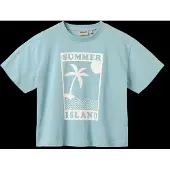 Wheat T-Shirt S/S Petri - Blue - 116