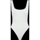 Gina Tricot Square Neck Body - White - L