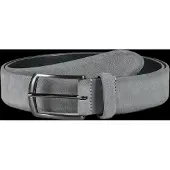 Howard London Suede Leather Belt Zack - Grey - 105