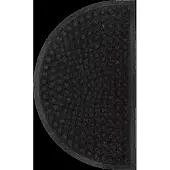 House Doctor Door Mat, Hdentry, Half Round, Blac - Black - 75X 45X 0.8CM