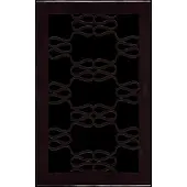 Malina Monogram Jacquard Beach Towel - Black - ONE SIZE