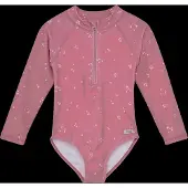 Huttelihut Swimsuit Ls - Upf 60+ - Pink - 104