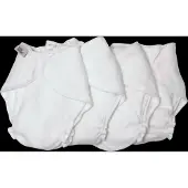 Imse Vimse Terry Diapers, Newborn, White 4-P - White - ONE SIZE