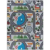 KMCarpets Play Road - Multi/patterned - 120X160CM