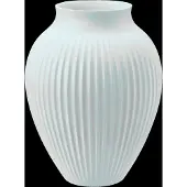 Knabstrup Keramik Knabstrup Vase H 20 Cm Ripple Mat Ice Blue - Blue - 20 CM