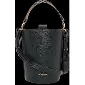 Burberry Small Leather Bucket Bag - Black - ONE SIZE