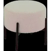 J-Line Stool Bouc Ply/Poly Whi/Bla - White - H41.5CM