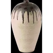J-Line Vase Lombok Cer Bei/Br S - Beige - H56CM