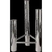 Kay bojesen Vista Vase Og Lysestage - Silver - H:25.5CM